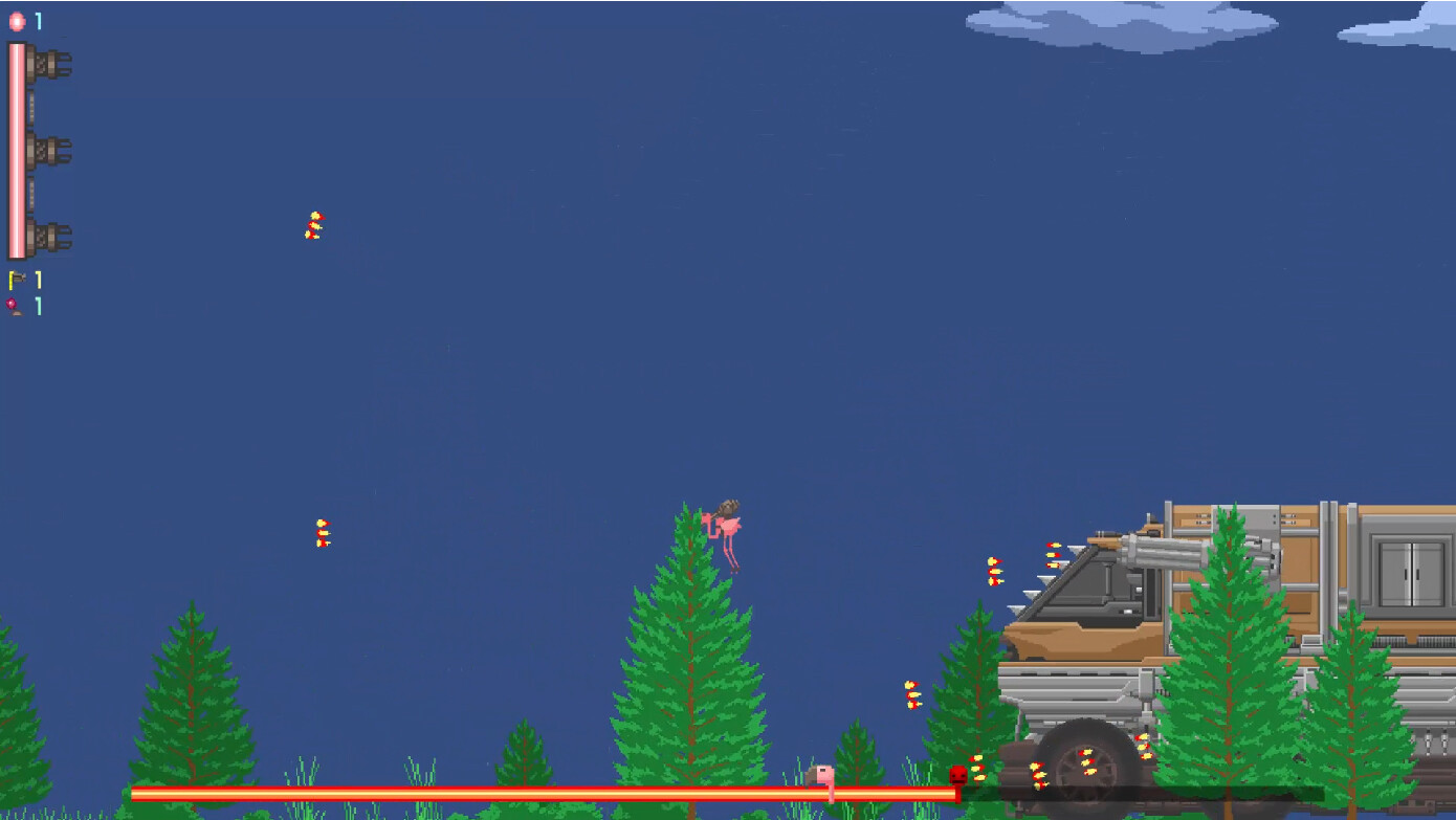 Flamingo Go With Gun screenshot 1