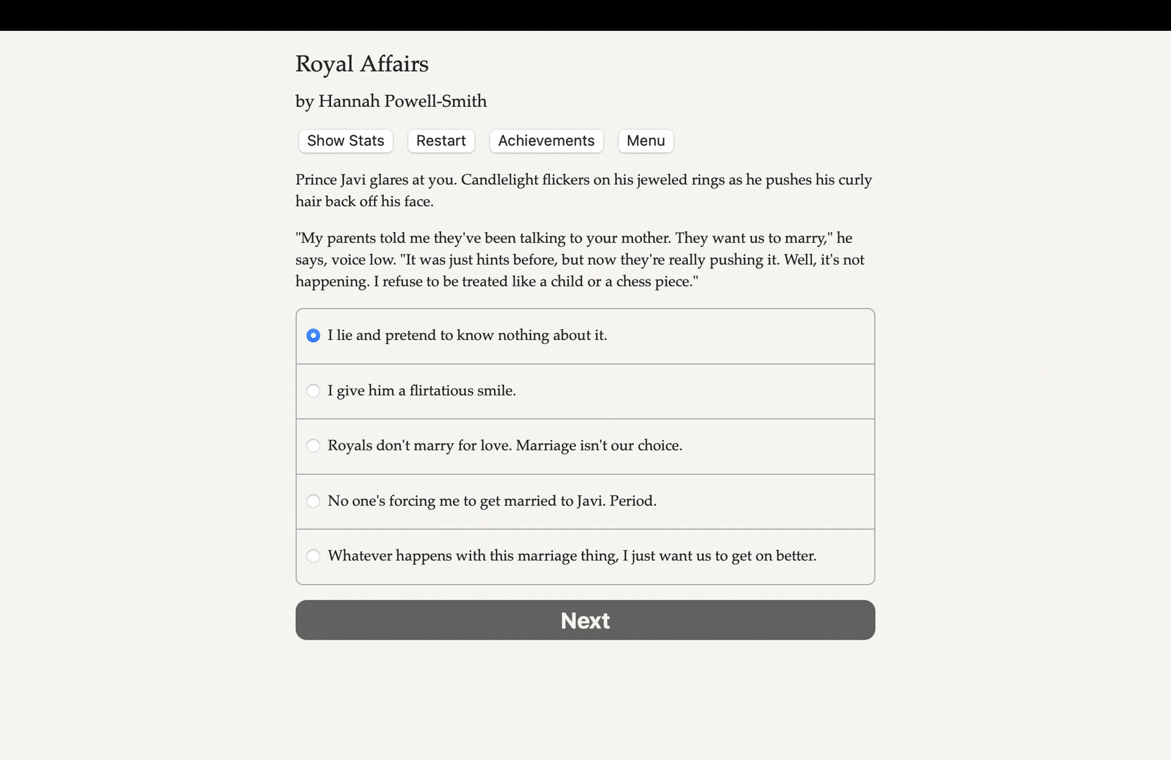 Royal Affairs screenshot 1