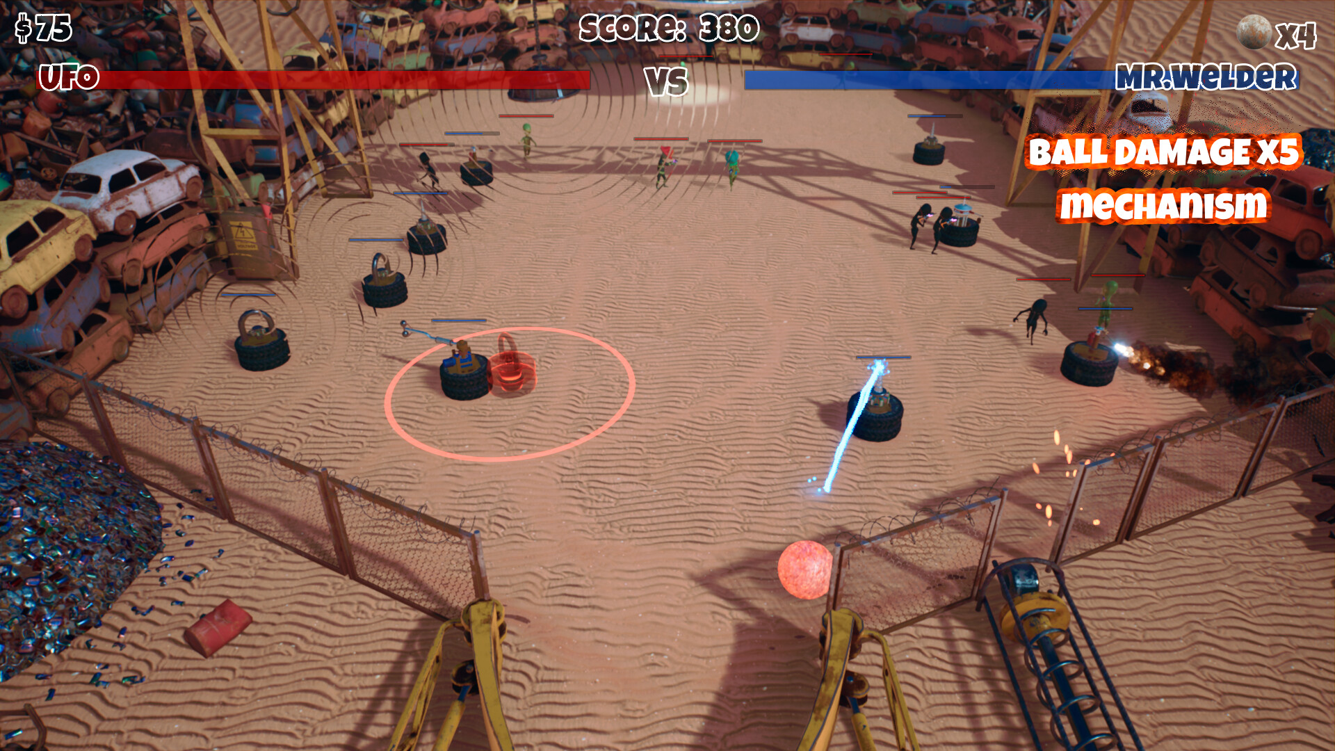 Mr.Welder's Pinball Defence screenshot 1