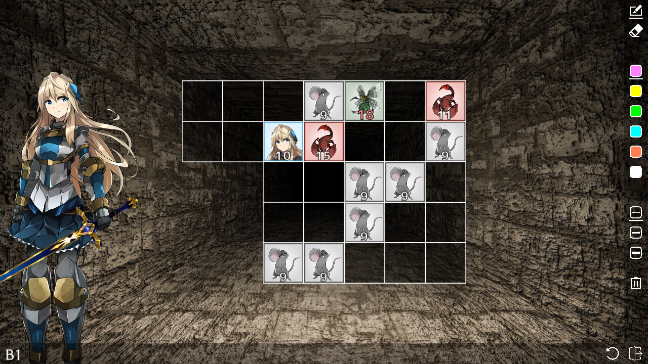 Dungeon in Grid Puzzles screenshot 1