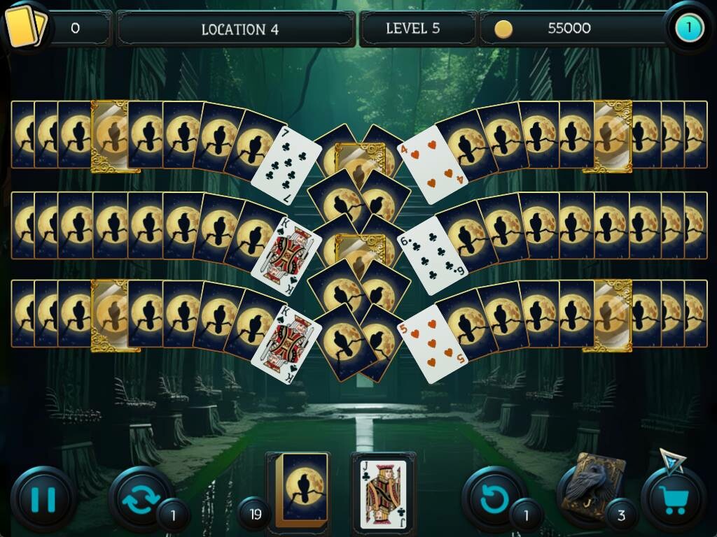 Mystery Solitaire. The Black Raven 4 screenshot 4