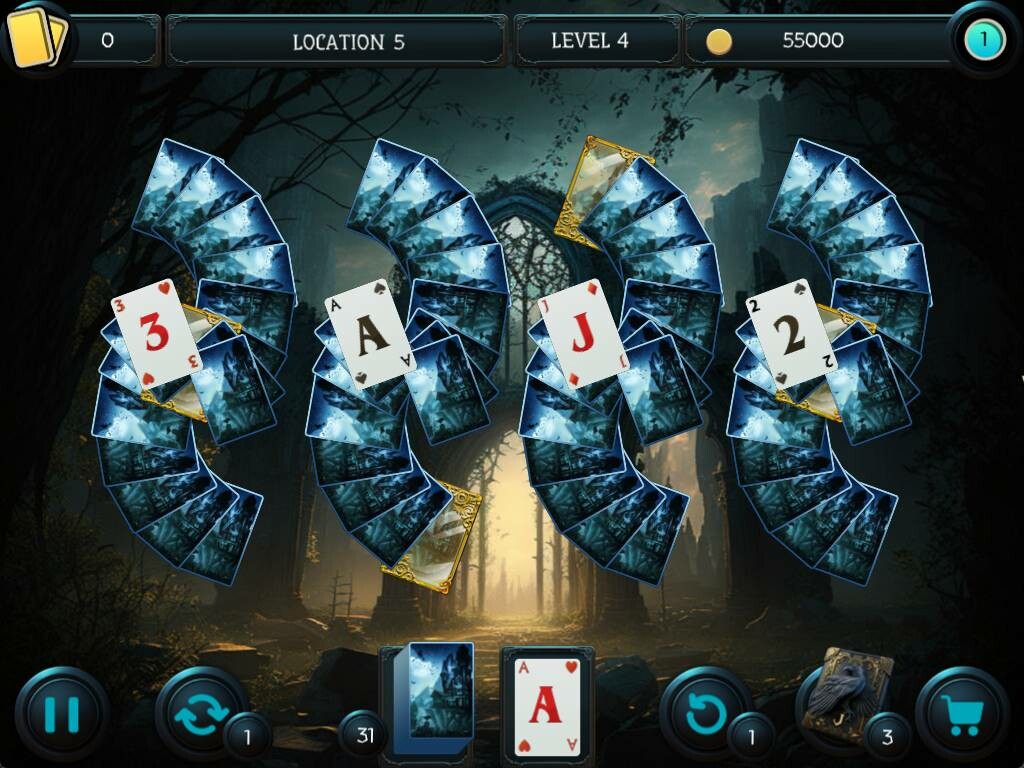 Mystery Solitaire. The Black Raven 5 screenshot 5