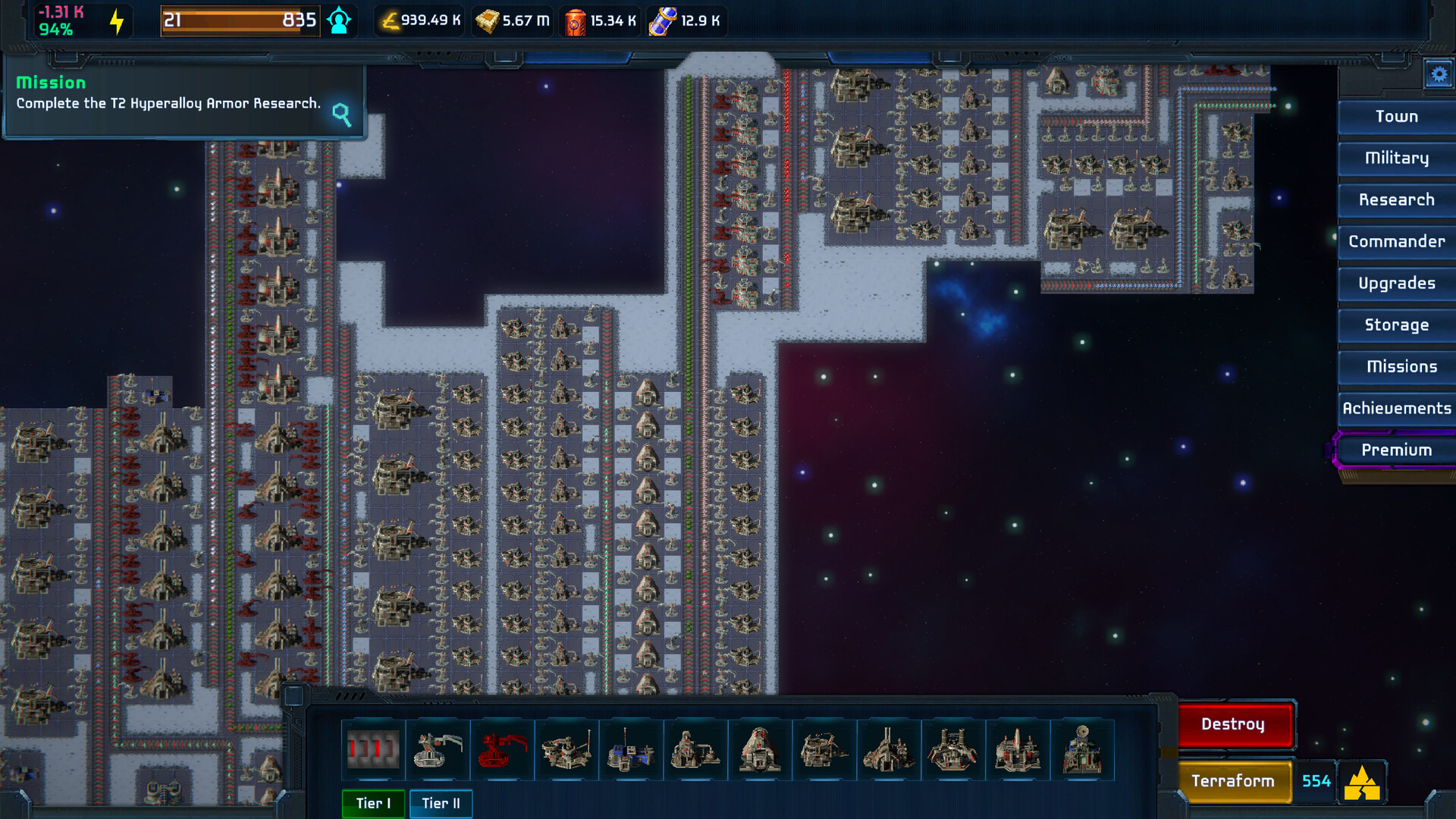 Planetary Factory - An Idle Automation Game screenshot 1