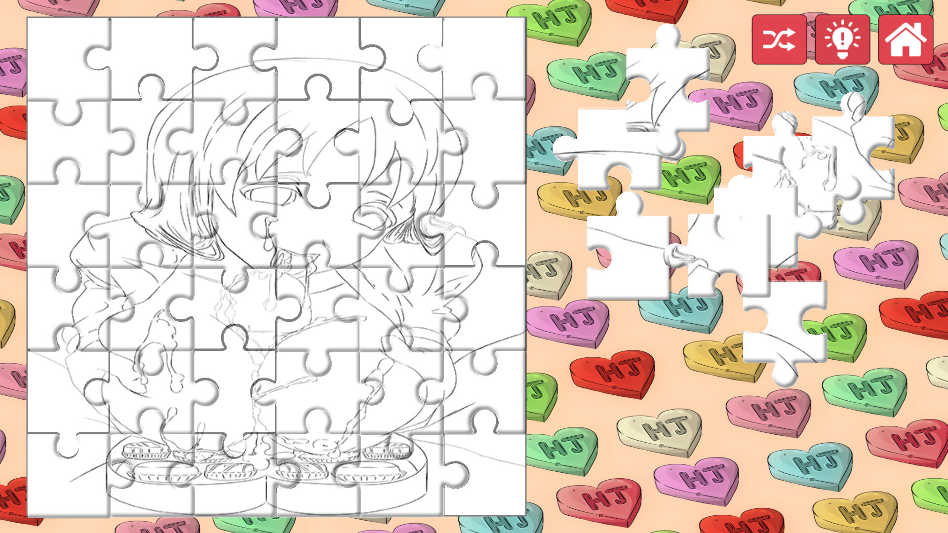 Hentai Jigsaw Puzzle Collection: Valentine’s Edition screenshot 5