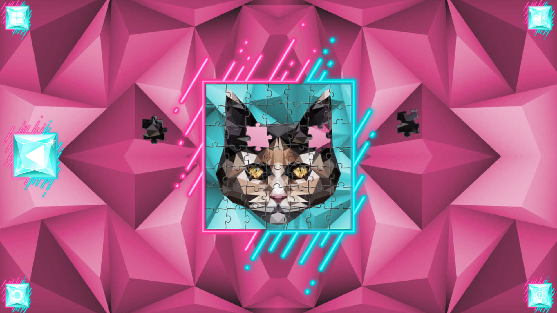 Poly Jigsaw: Cats screenshot 2