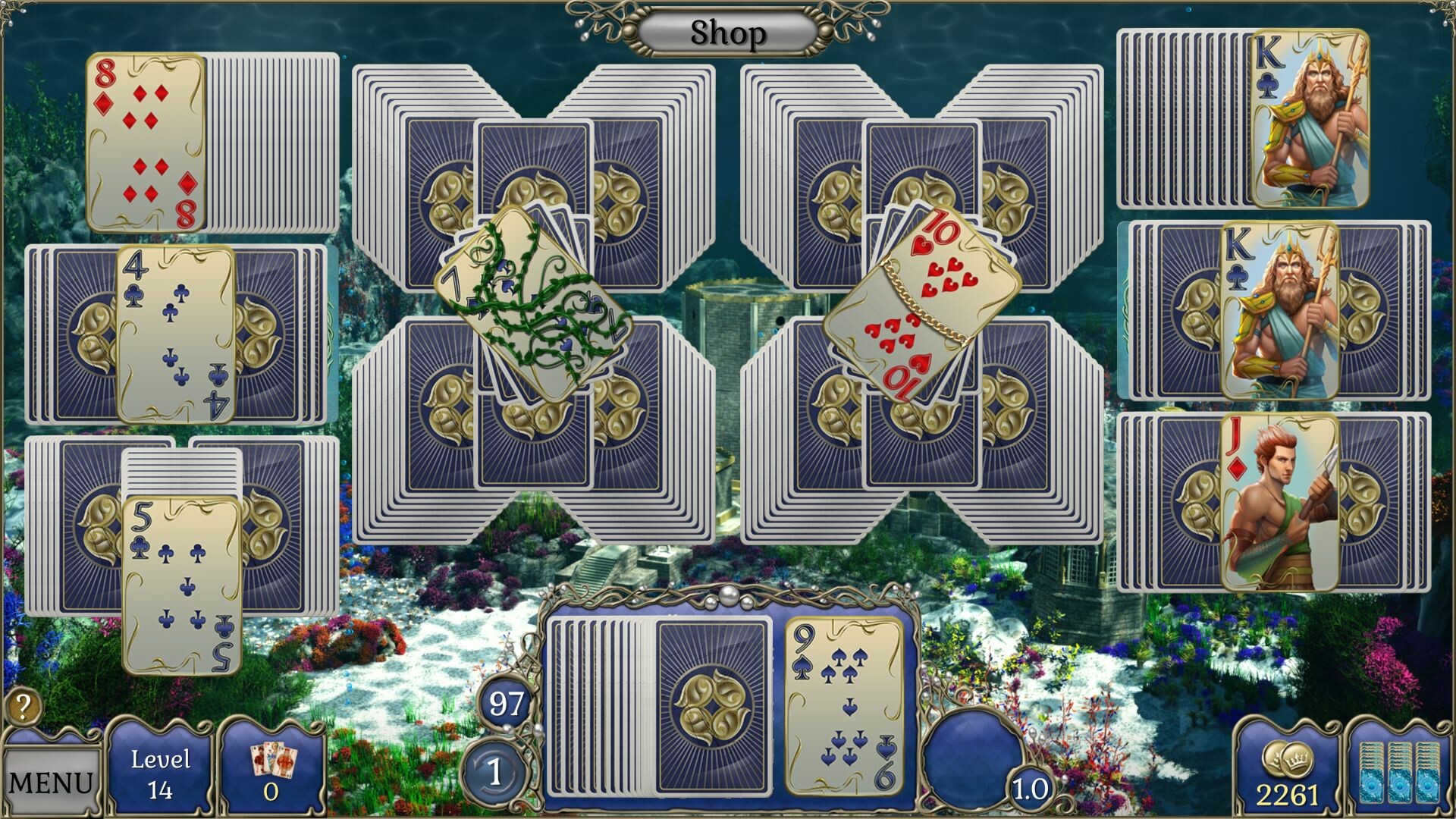 Jewel Match Atlantis Solitaire 4 - Collector's Edition screenshot 2