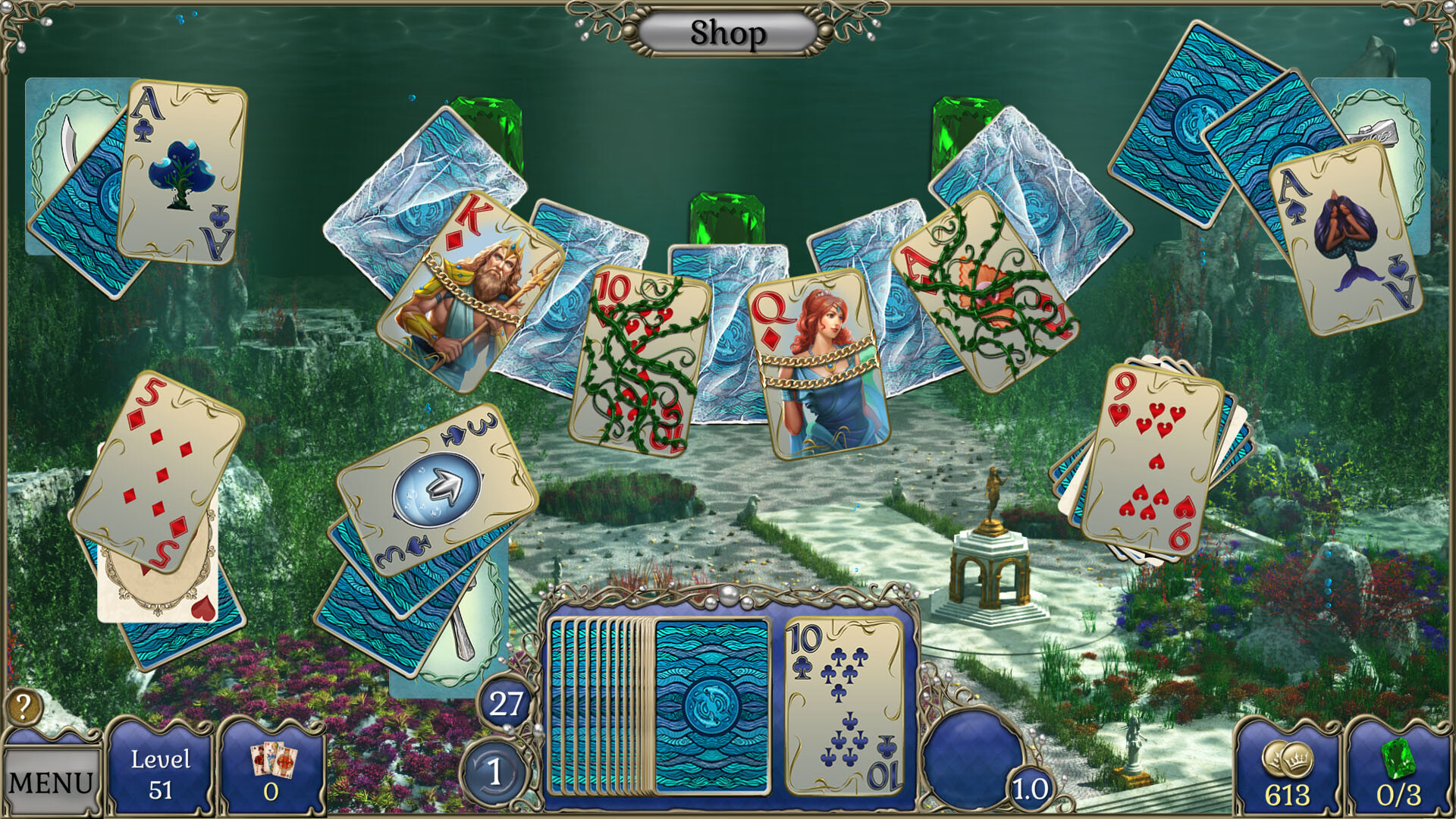 Jewel Match Atlantis Solitaire 4 - Collector's Edition screenshot 13