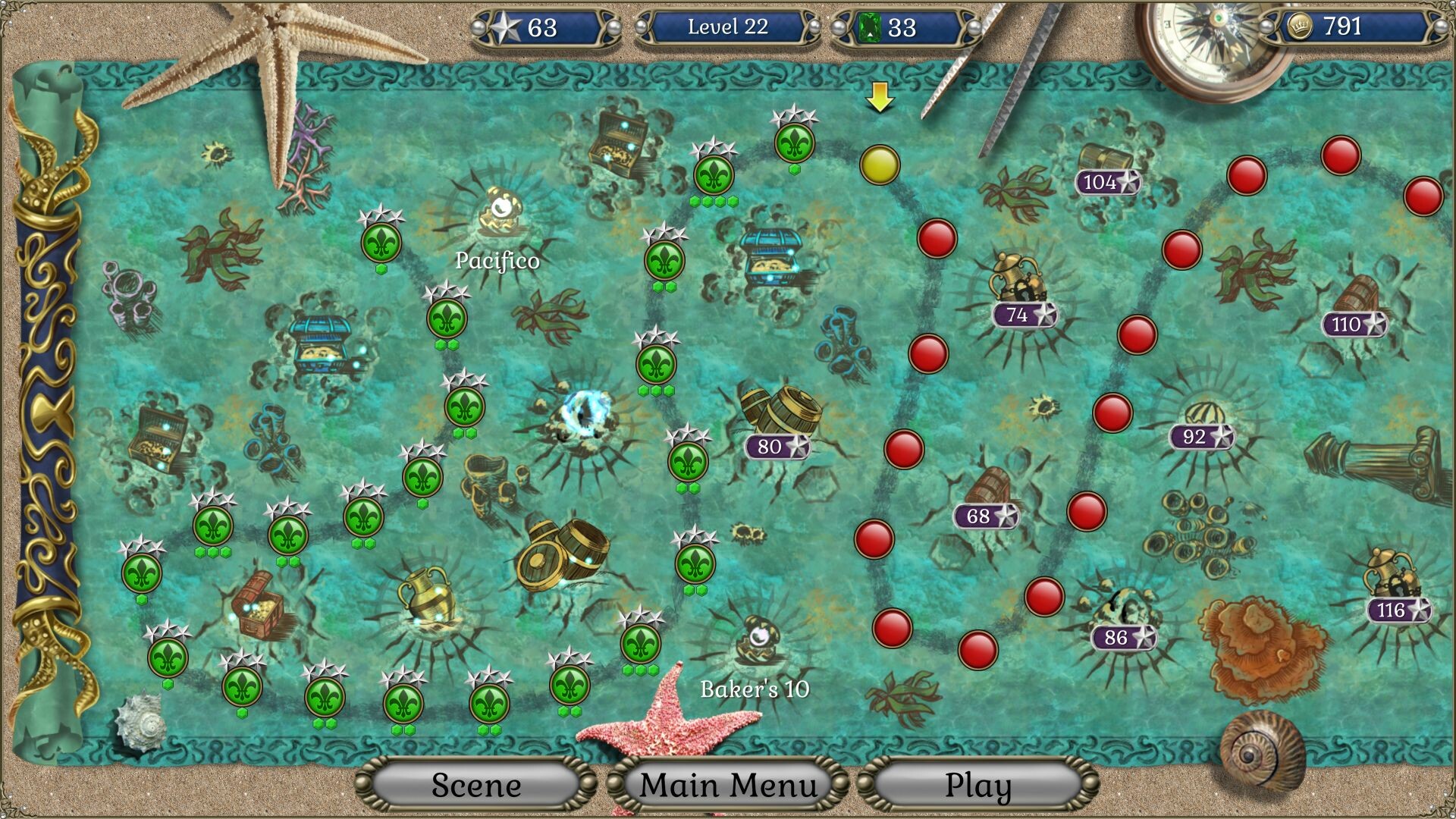 Jewel Match Atlantis Solitaire 4 - Collector's Edition screenshot 4