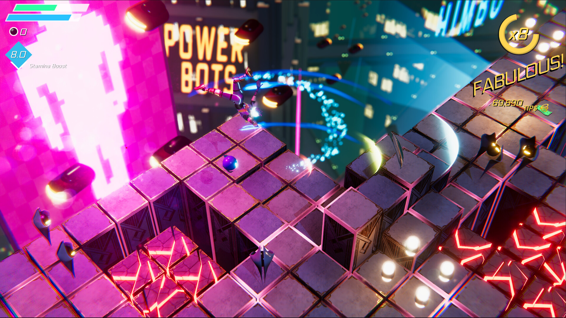 Neon Death Drop screenshot 3