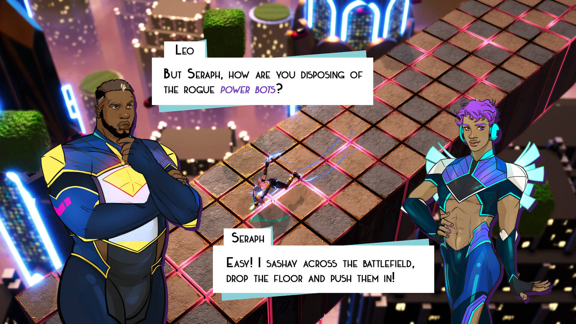 Neon Death Drop screenshot 1