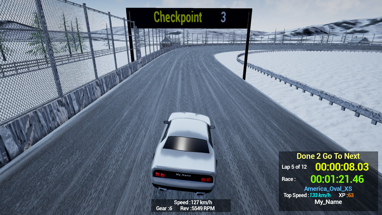 1980s & 90s Style - Retro Track Car Racer screenshot 18