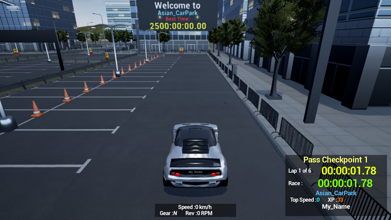 1980s & 90s Style - Retro Track Car Racer screenshot 9