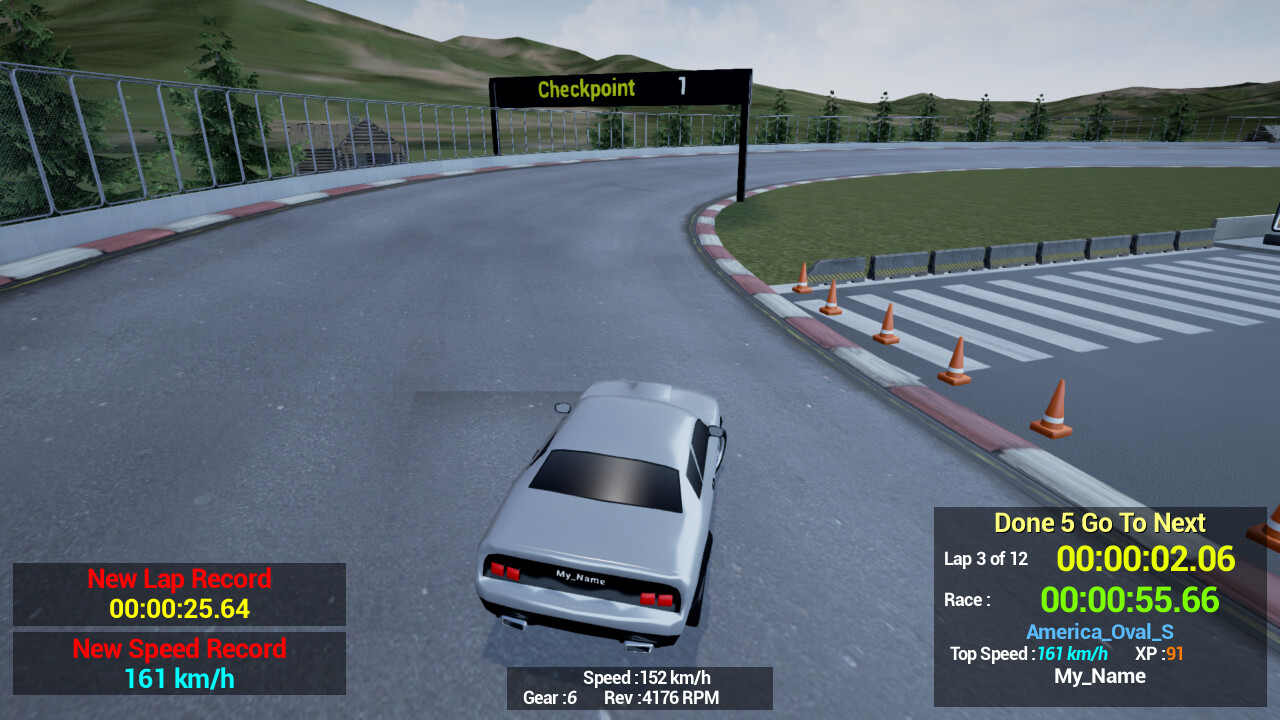 1980s & 90s Style - Retro Track Car Racer screenshot 14
