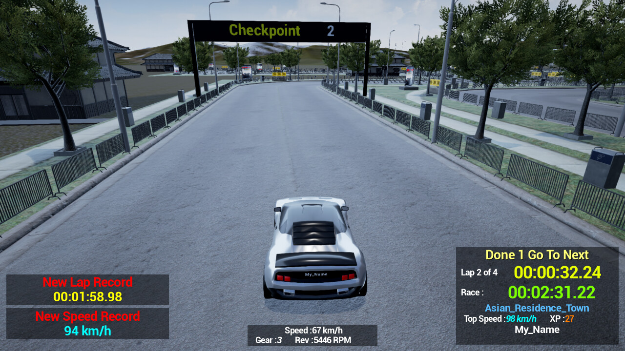 1980s & 90s Style - Retro Track Car Racer screenshot 12