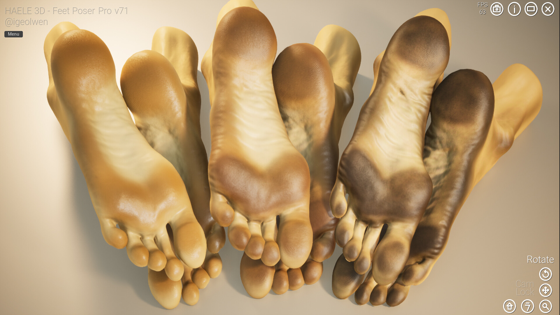 HAELE 3D - Feet Poses Pro - Drawing References screenshot 15
