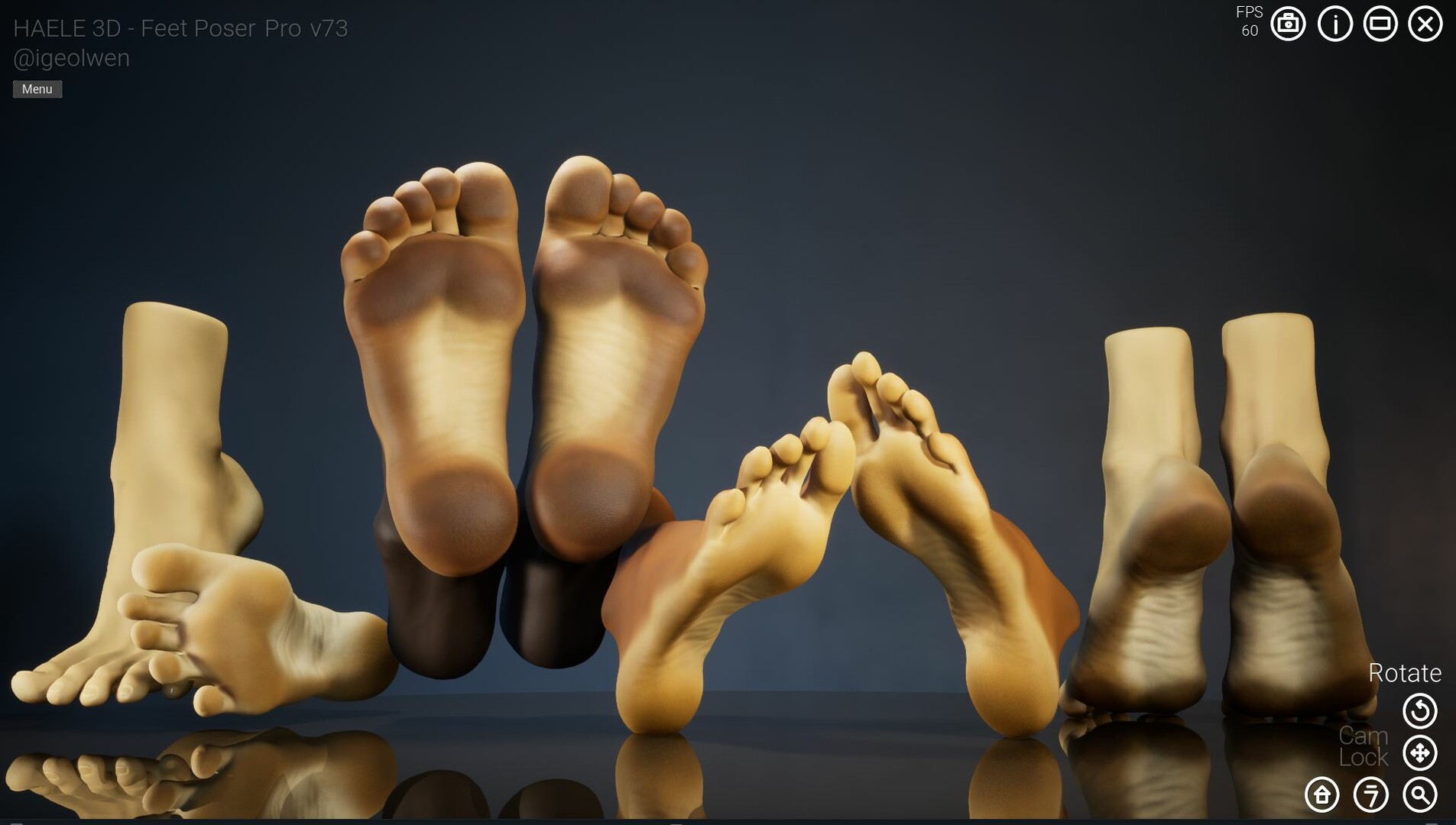 HAELE 3D - Feet Poses Pro - Drawing References screenshot 17