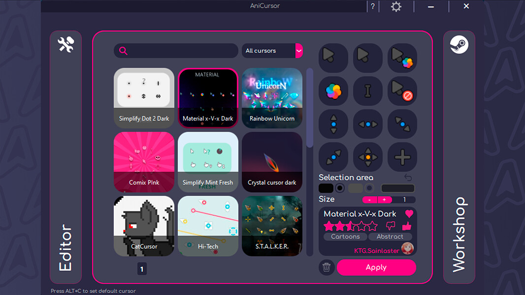 AniCursor screenshot 1