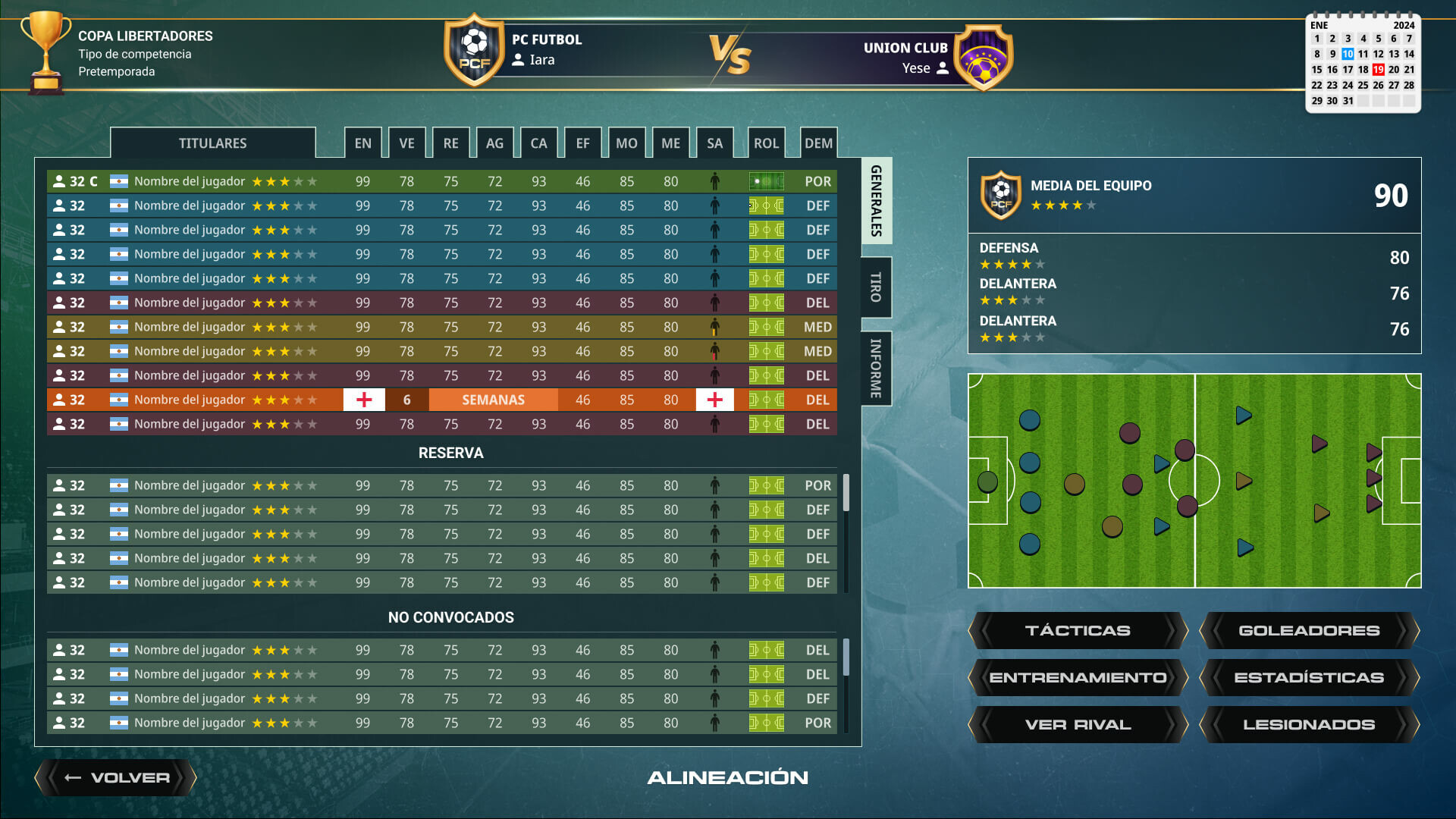 PC Futbol 8 screenshot 1