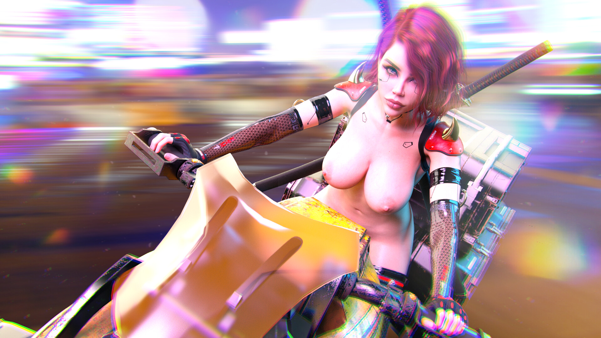 Sexy Cyberpunk Puzzle screenshot 3