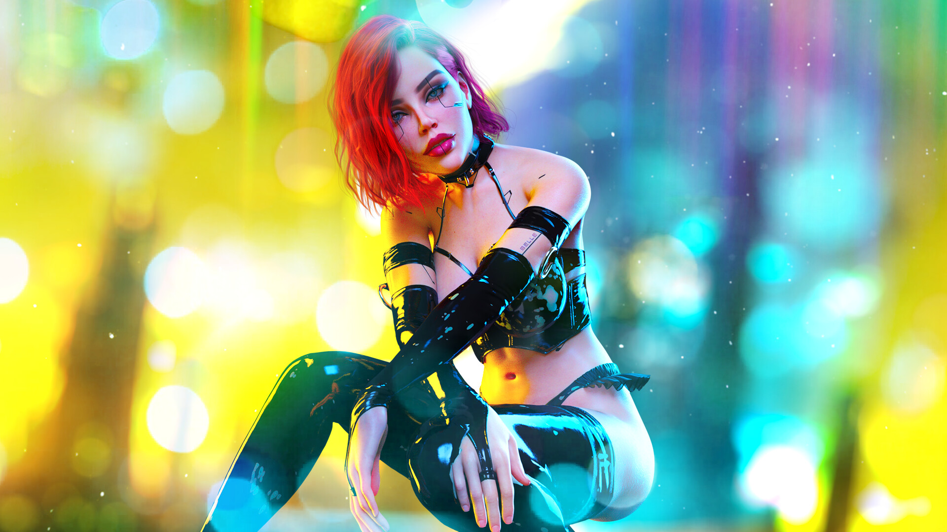 Sexy Cyberpunk Puzzle screenshot 2