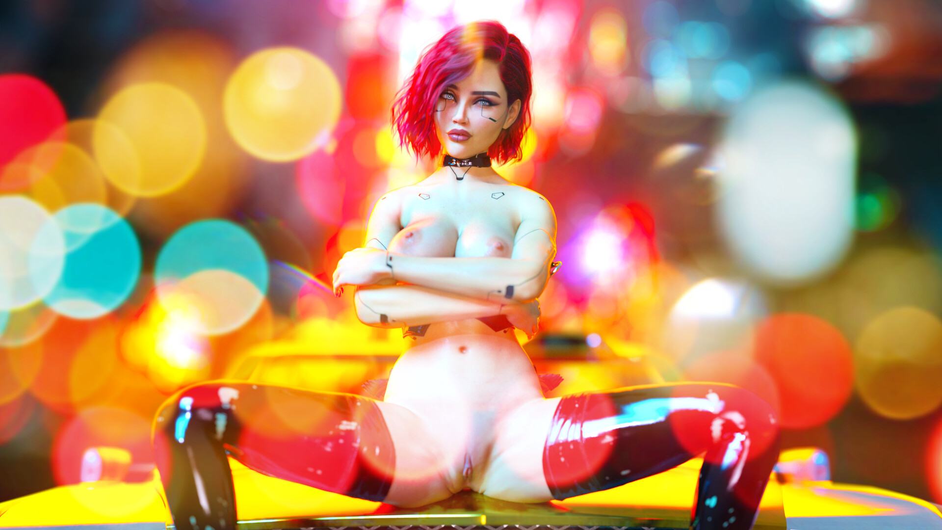Sexy Cyberpunk Puzzle screenshot 4