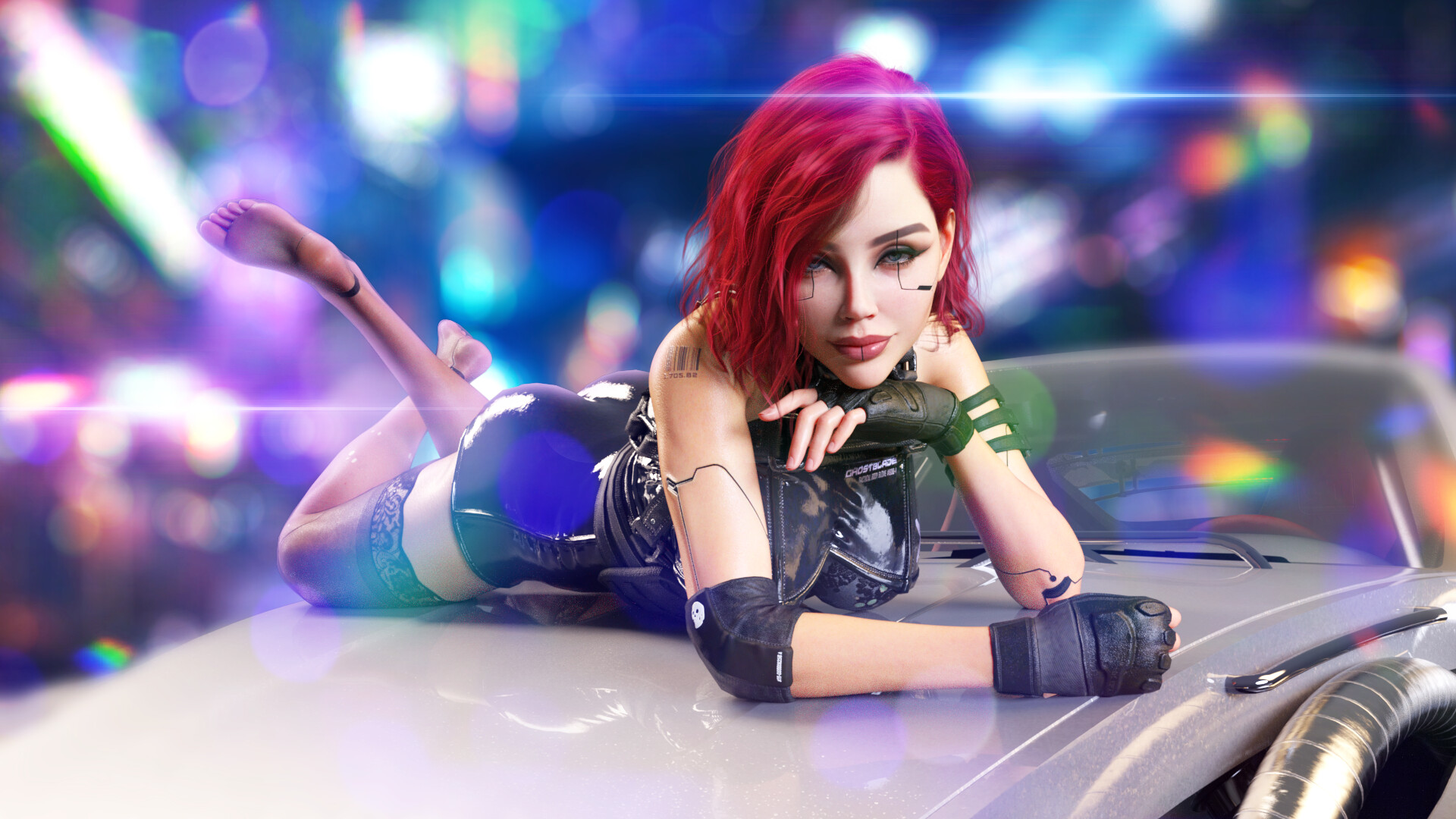 Sexy Cyberpunk Puzzle screenshot 5