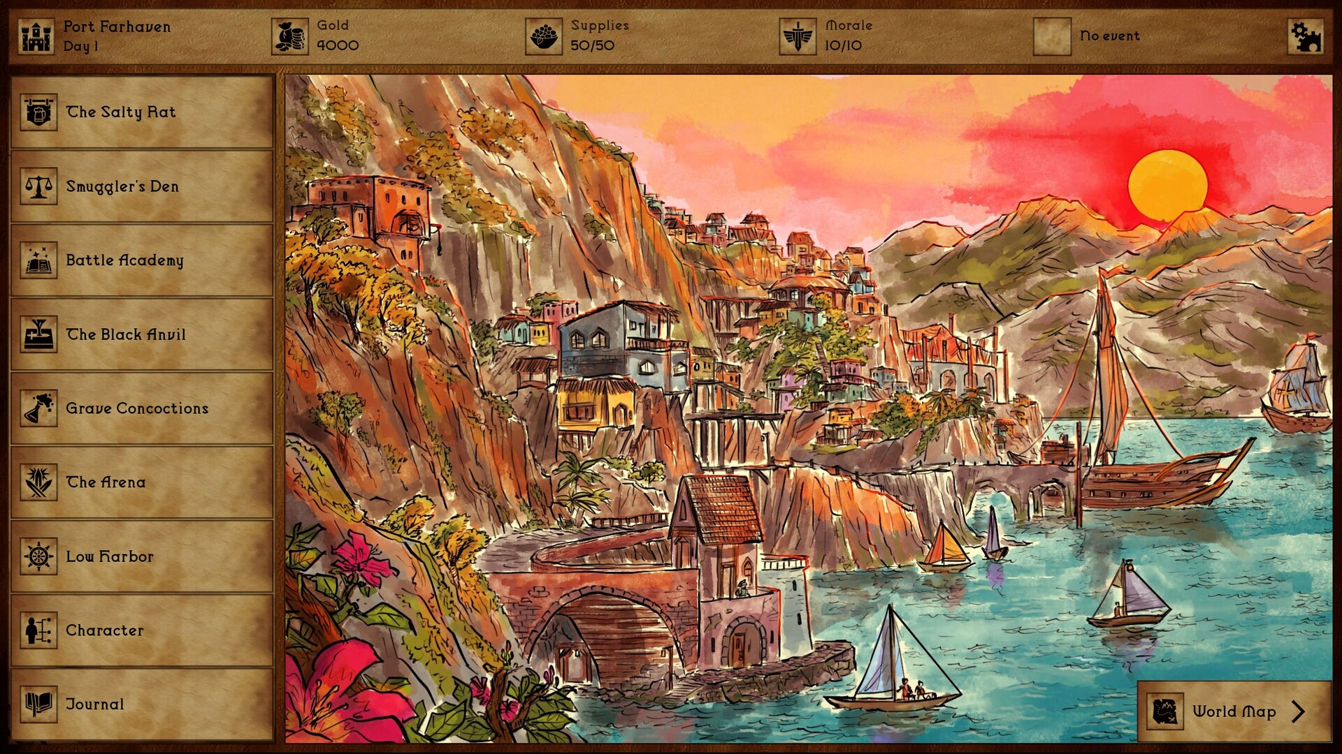 Grim Tides - Old School RPG screenshot 1