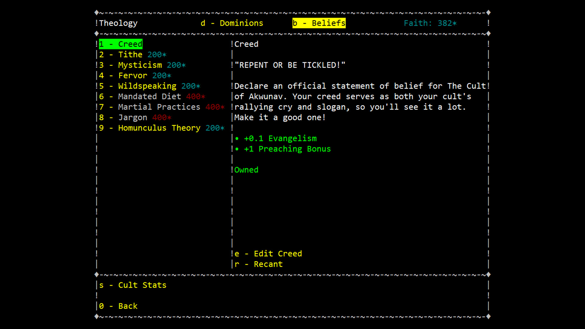 CultGame screenshot 6