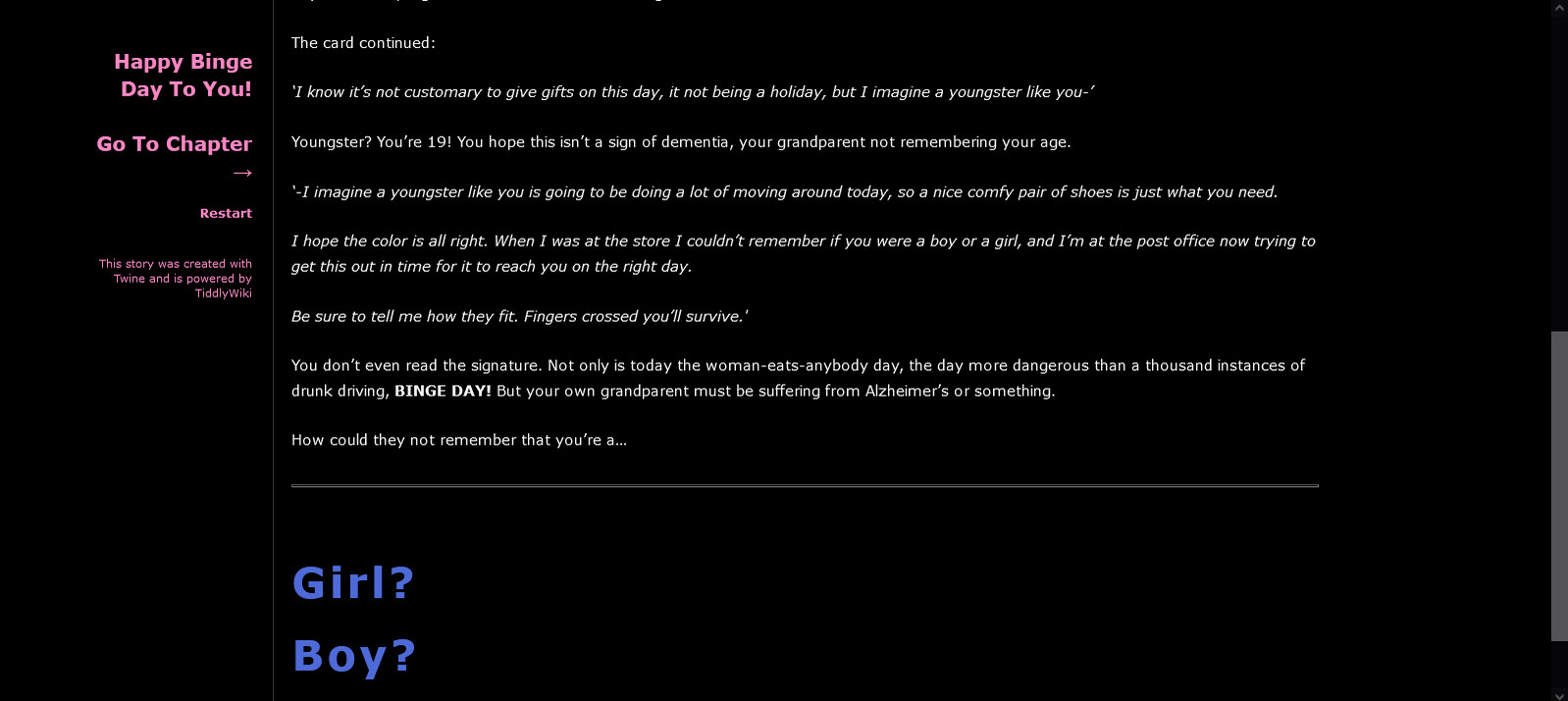 Happy Binge Day To You! (U.C.H.E.W.S #2) screenshot 1