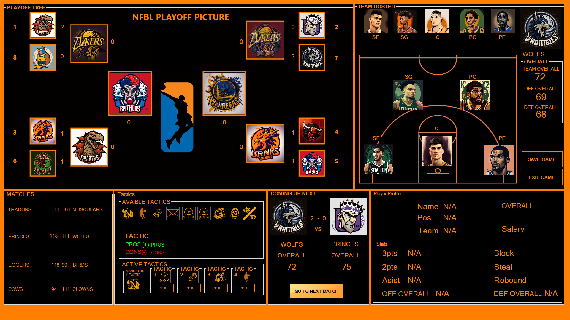 NFBL-NATIONAL FANTASY BASKETBALL LEAGUE screenshot 4