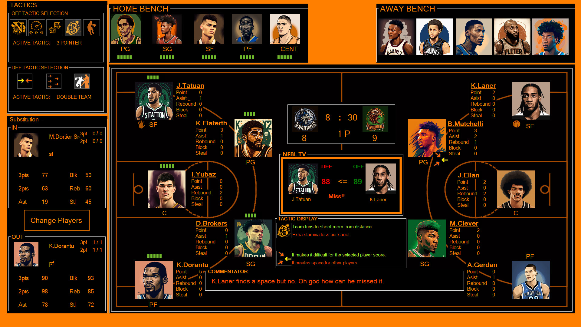 NFBL-NATIONAL FANTASY BASKETBALL LEAGUE screenshot 3