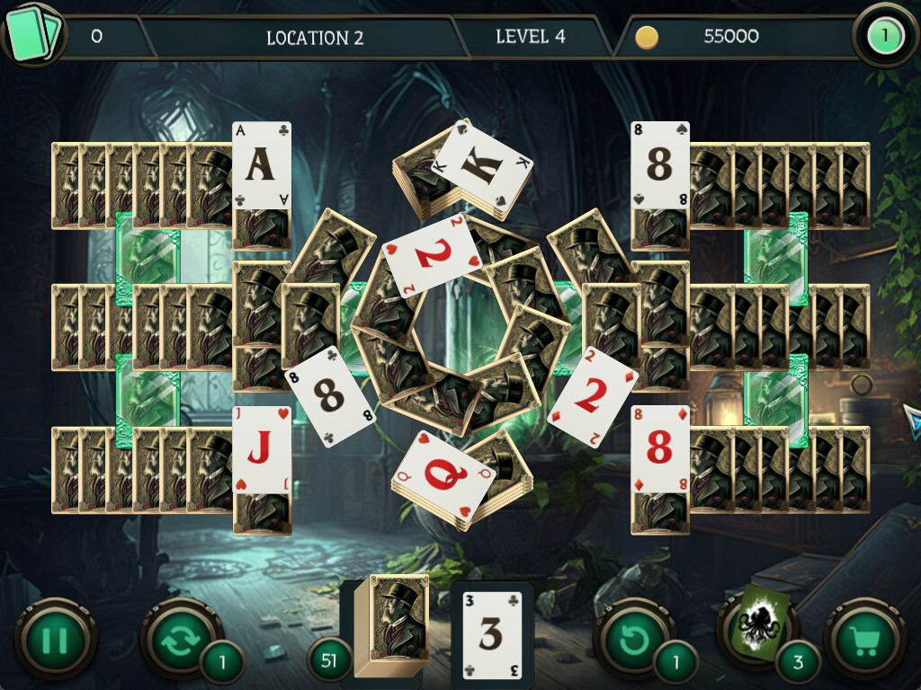 Mystery Solitaire. Cthulhu Mythos 2 screenshot 2