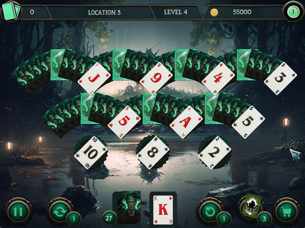Mystery Solitaire. Cthulhu Mythos 2 screenshot 3