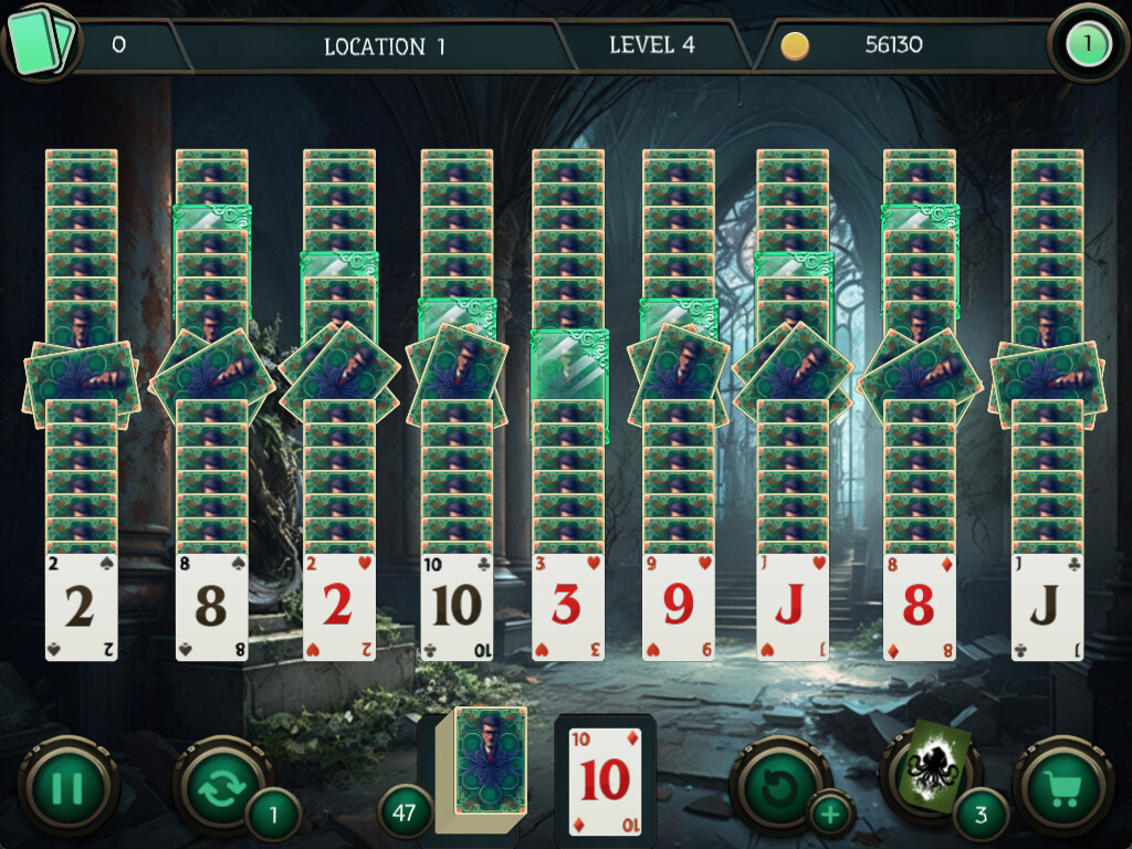 Mystery Solitaire. Cthulhu Mythos 3 screenshot 3