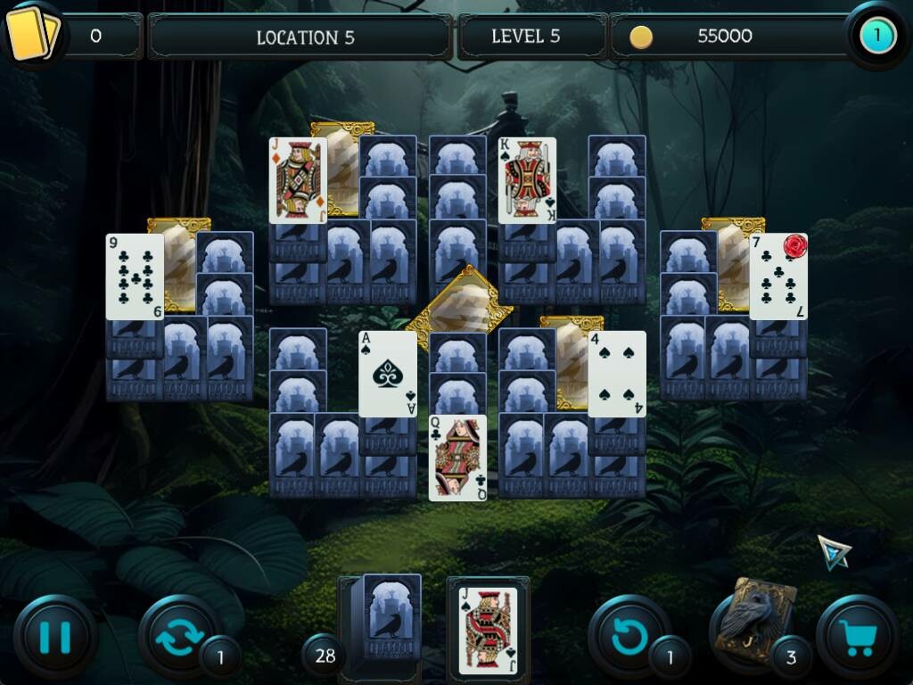 Mystery Solitaire. The Black Raven 6 screenshot 5