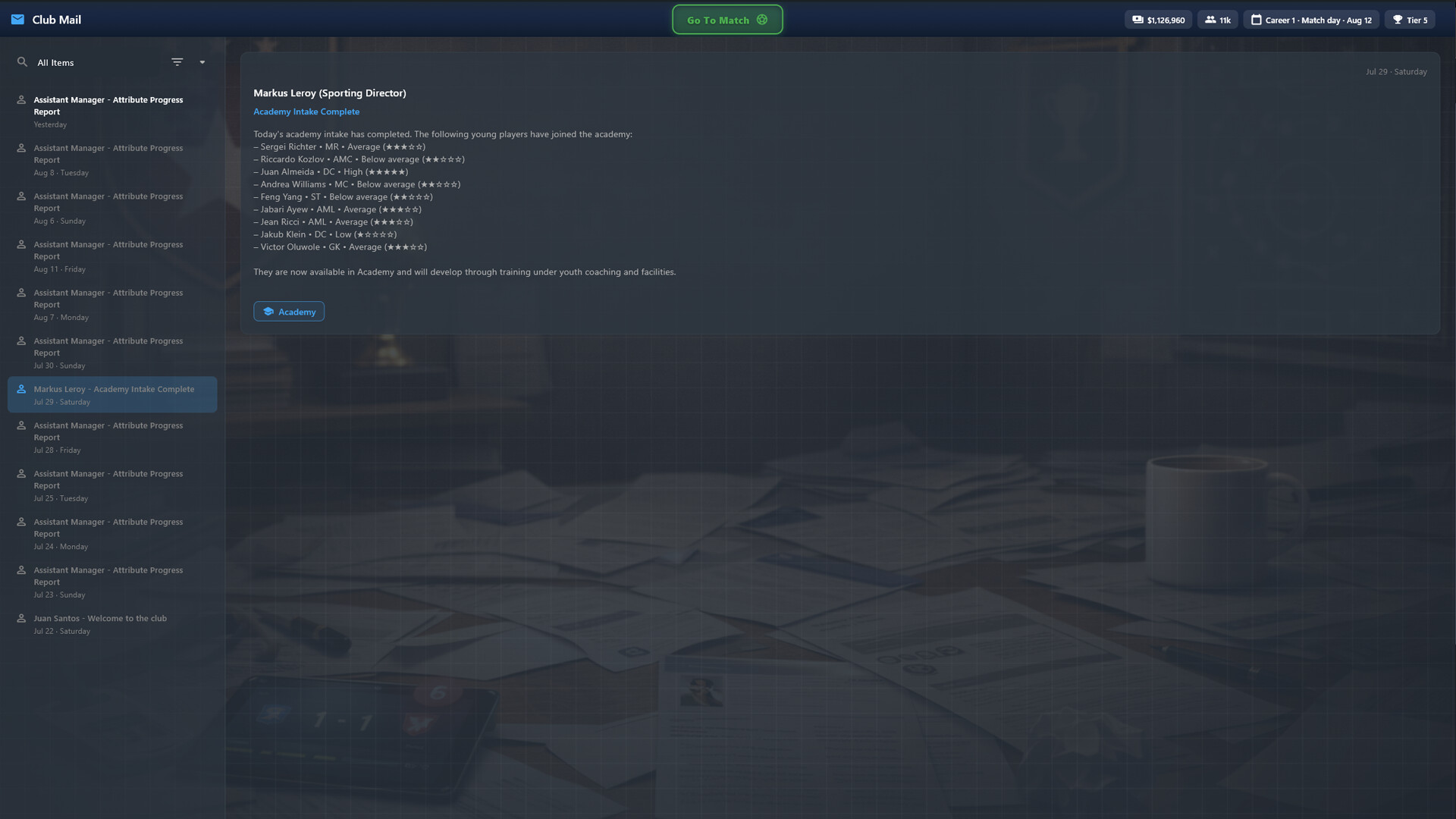THE NEW BOSS: FOOTBALL CLUB screenshot 2