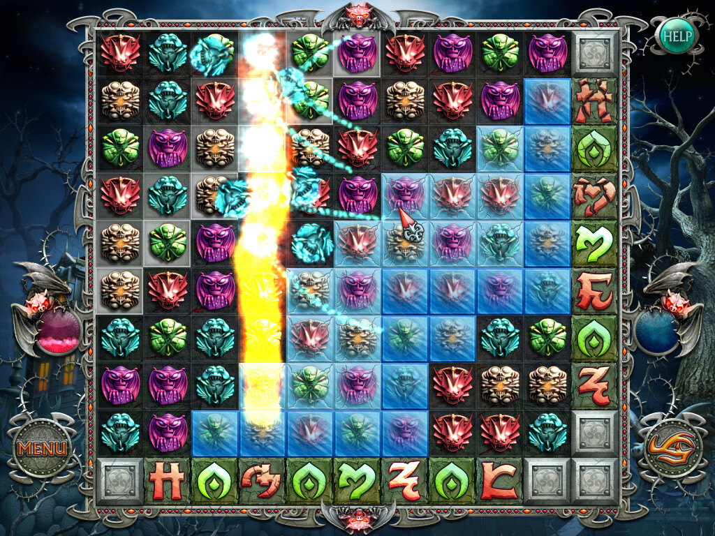 Cursed House Match 3 Puzzle screenshot 2