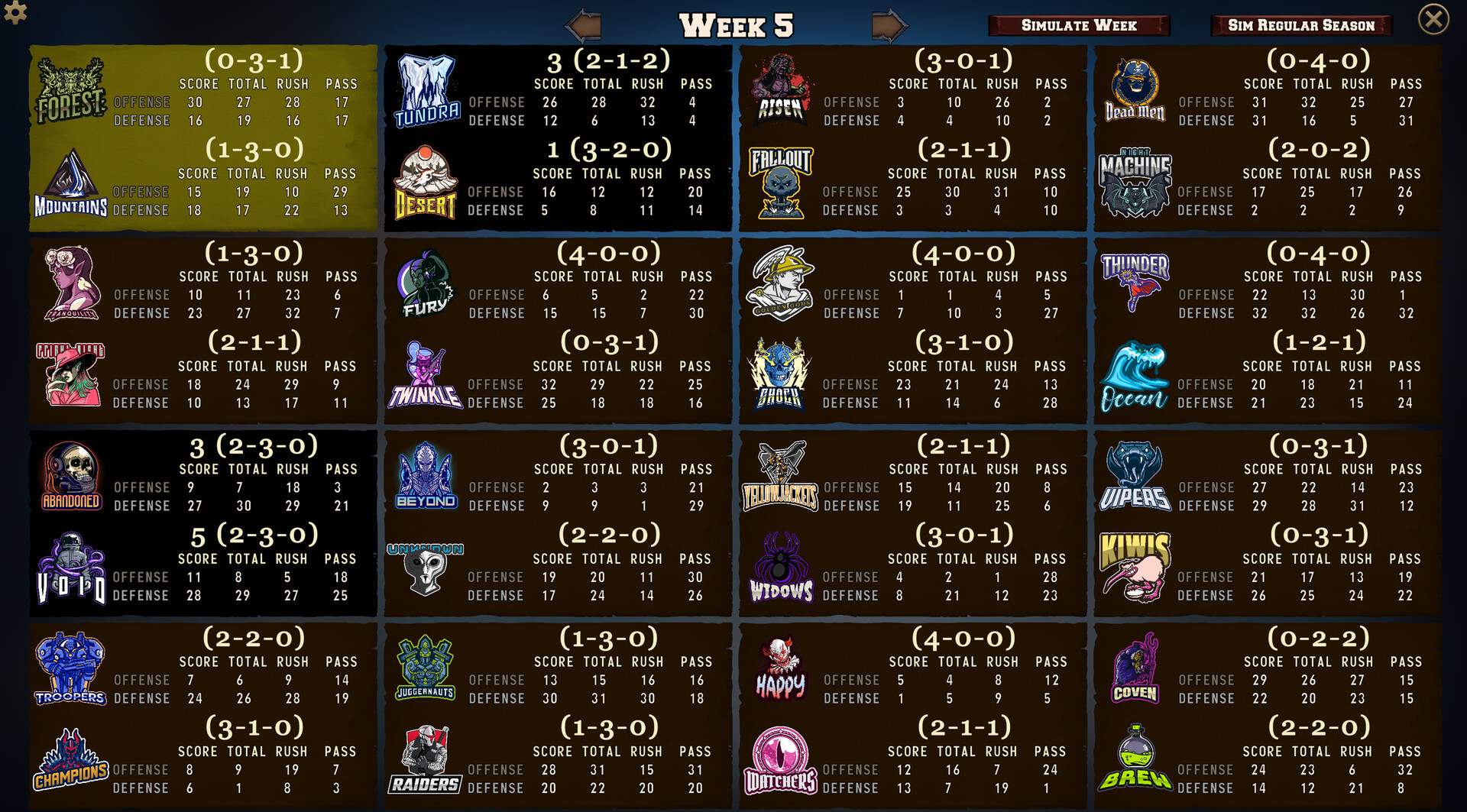 FFFL: Brutalball Manager screenshot 7