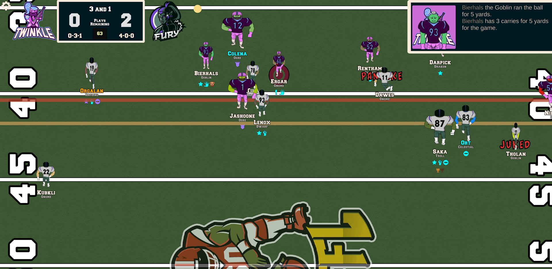 FFFL: Brutalball Manager screenshot 3