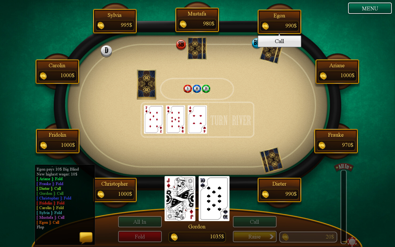 Royal Class Poker screenshot 1