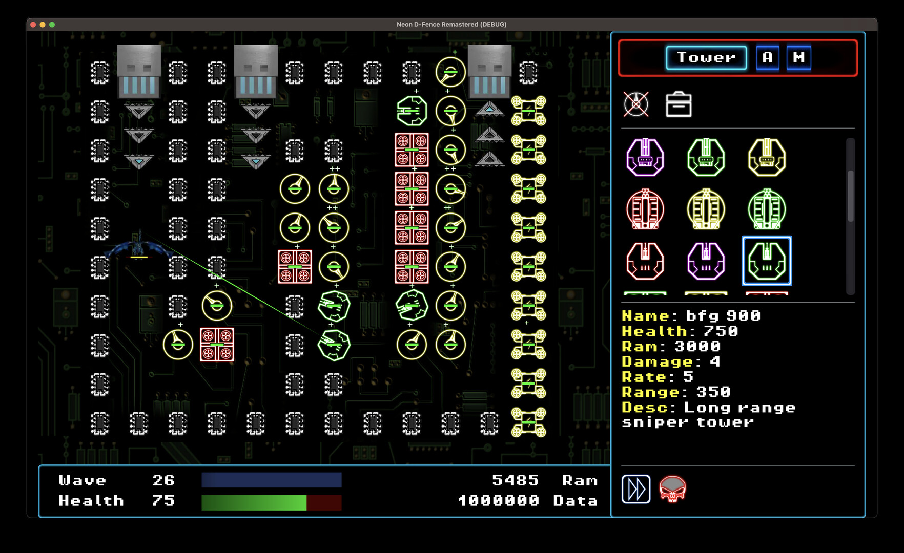 Neon D-Fence Remaster screenshot 2