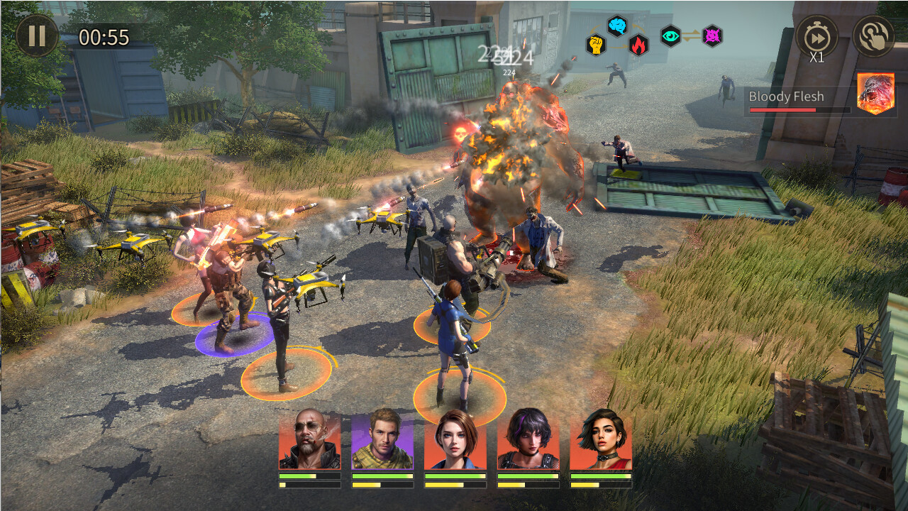 Zombiflux: Sleepless War screenshot 1