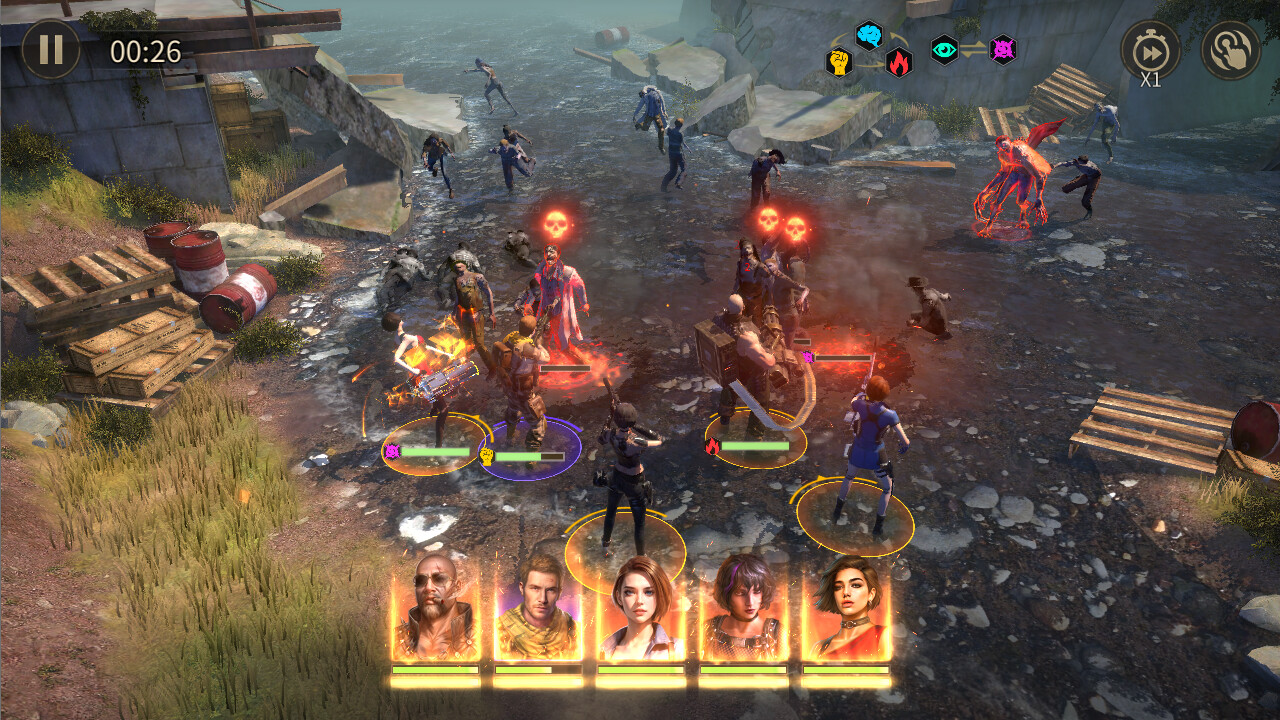 Zombiflux: Sleepless War screenshot 2