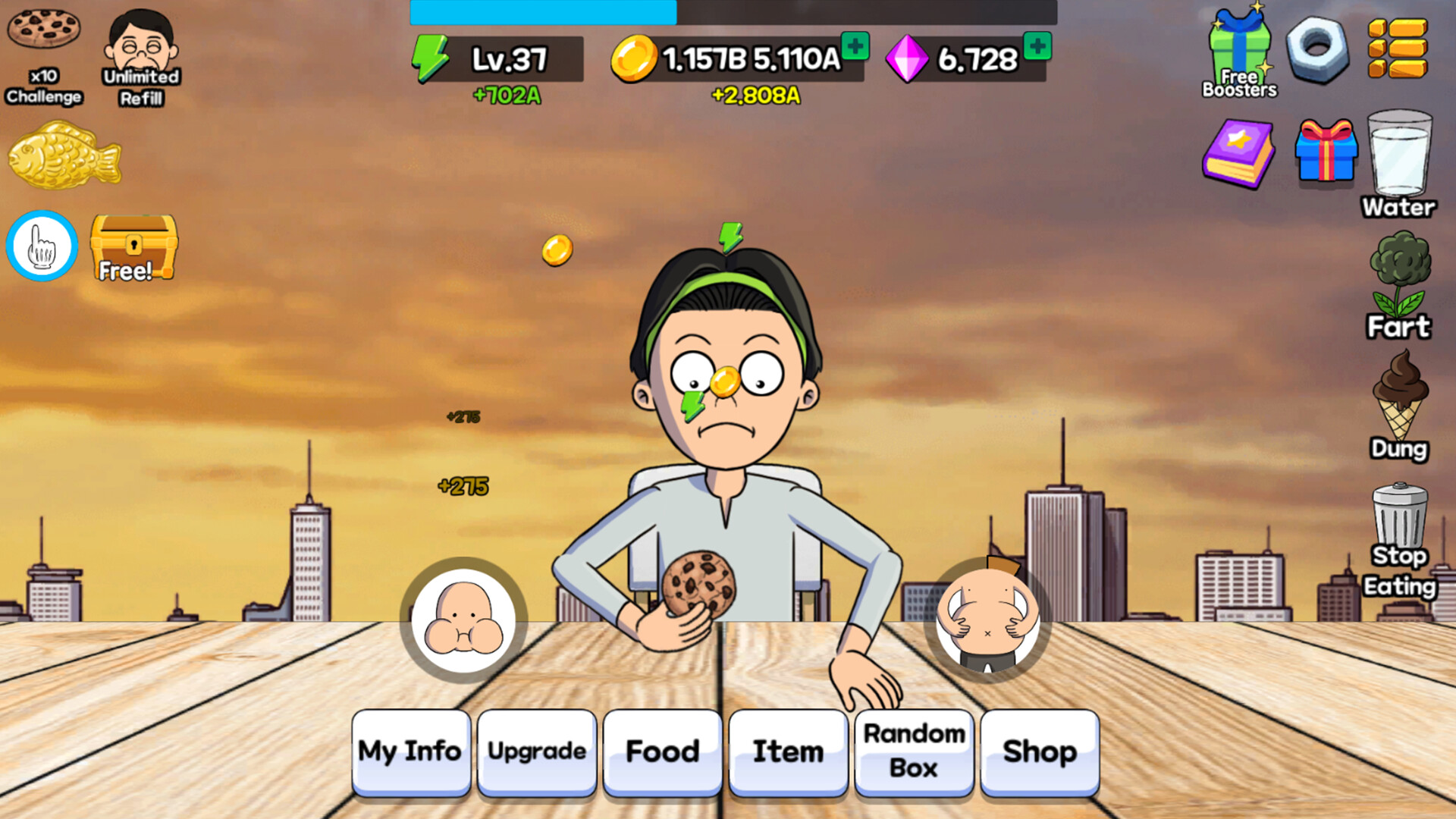 Food Fighter Clicker Games screenshot 2