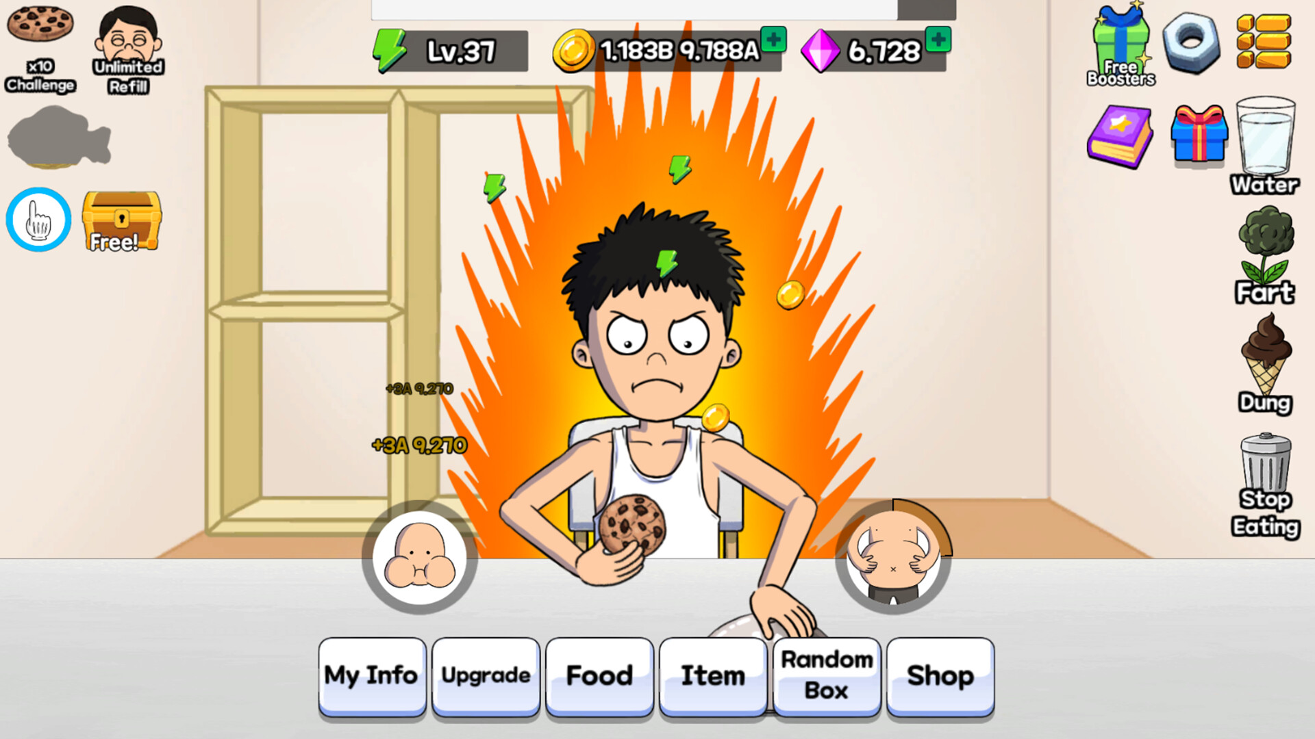 Food Fighter Clicker Games screenshot 1