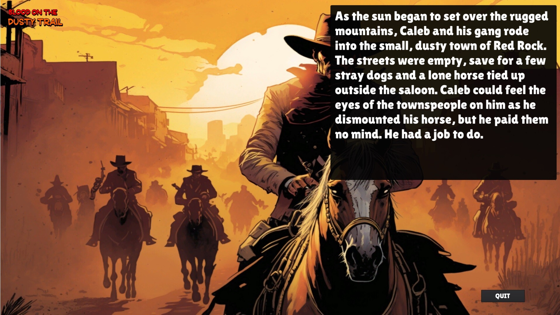 Blood On The Dusty Trail screenshot 1