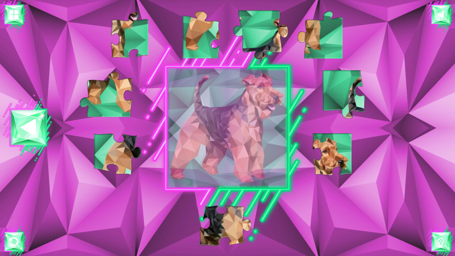 Poly Jigsaw: Dogs screenshot 1