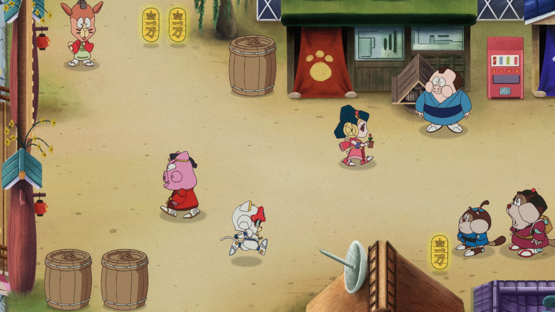 Samurai Pizza Cats: Blast from the Past! screenshot 2