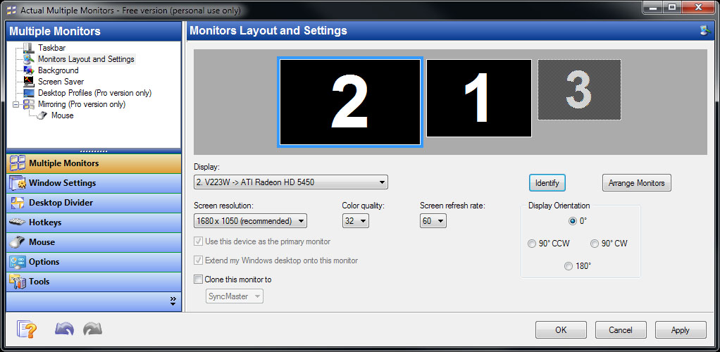 Actual Multiple Monitors screenshot 4