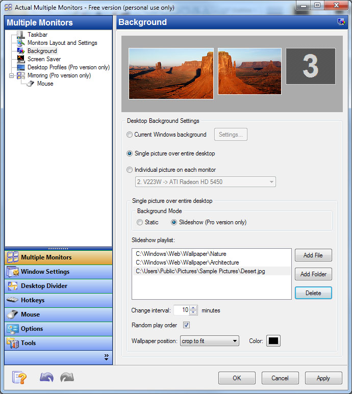 Actual Multiple Monitors screenshot 9